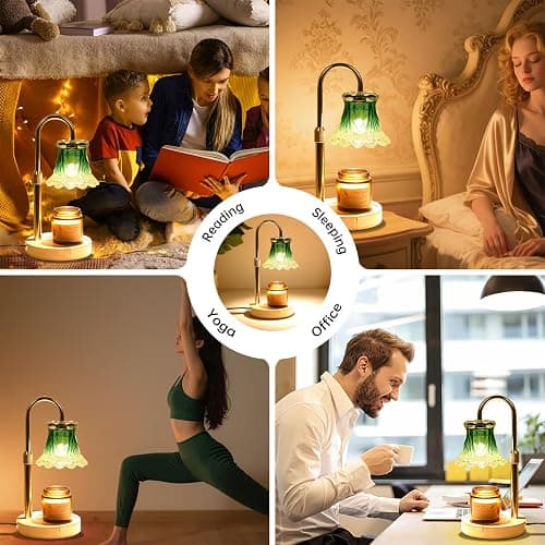 GEEZO Fragrance Candle Warmer Lamp，Electric Candle Warmer with Timer & Dimmer，Mom Christmas Birthday Gifts for Women, House Warming Gifts New Home Bedroom Decor thumbnail 8