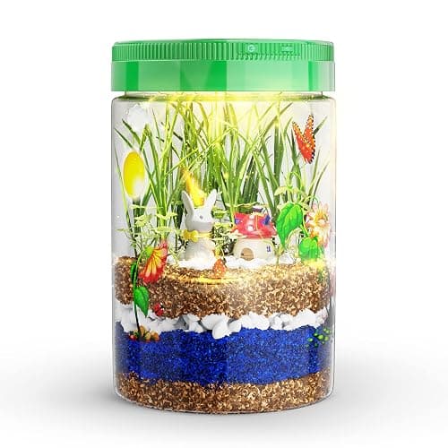 Dan&Darci Light-Up Terrarium Kit for Kids - STEM Science Kit - Educational DIY Toy for Boys & Girls - Birthday Craft Project Idea for Ages 6 7 8 9 10 11 12 Year Old thumbnail 9