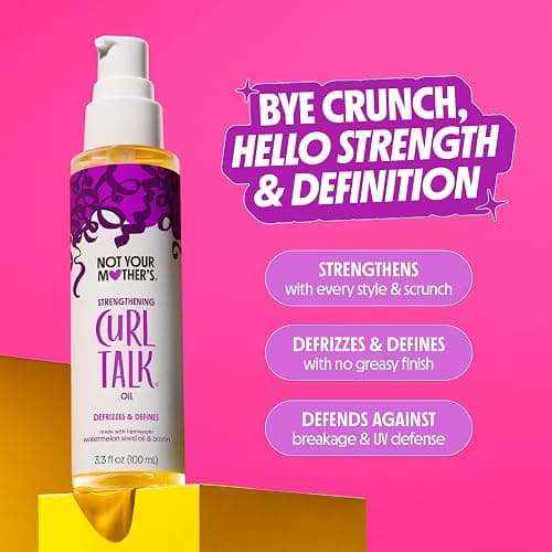 Not Your Mother's Curl Talk Strengthening Oil (2-Pack) - 3.3 fl oz Each - Nourishing, Frizz-Control, and Strengthening Oil for Curls thumbnail 4