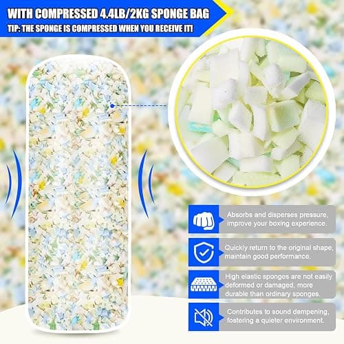 Filled Punching Bag for Kids with Gloves, 2 FT Hanging Punching Bag Boxing Bag with 4.4lb Sponge Filler and 6OZ Gloves, Kids Boxing Set Karate Gifts for Training Karate Kickboxing Muay Thai thumbnail 3