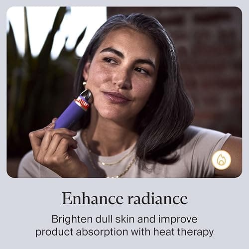 Therabody TheraFace Depuffing Wand – Cold and Heat Skincare Treatment to Depuff and Glow; Beauty Wand, Face Roller and Eye Massager for Eye Puffiness, Dark Circles and Skin Radiance (Indigo) thumbnail 6