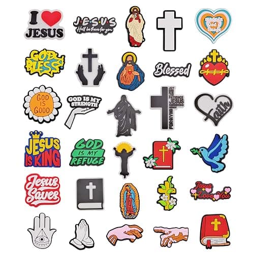 COOTRUKER 30pcs Shoes Charms for Clogs Pins Bag Accessories for Girls Boys Kids Shoes Decoration Charms for Women Men Party Favors - Image 1