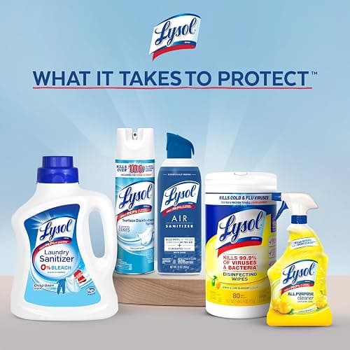 Lysol Disinfectant Wipes Bundle, Dorm Room Essentials, Multi-Surface Cleaning Wipes, For Disinfecting & Cleaning, Lemon & Lime Blossom, Crisp Linen, Mango & Hibiscus, 3x80 ct thumbnail 3