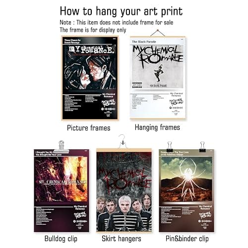 ETULLE My Chemical Romance Poster Rock Band Album Cover Posters for Room Aesthetic HD Print Music Wall Art Girl and Boy Teens Dorm Decor Set of 6 8in x 12in Unframed thumbnail 7