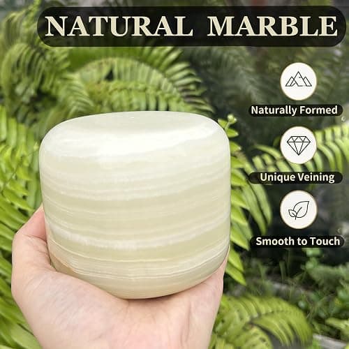 Marmor Marble Lamp Table Lamp Unique Lamp Type-C 3 Way Bedside Lamp Ambient Lighting for Bedroom Night Stands Night Light Decorative LED Warm Ambient Portable Lamp for Rechargeable (Eastern Jade Glow) thumbnail 6