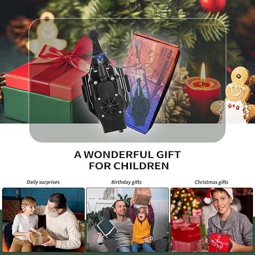 QGHZA 3 Colors Spider Web Shooter with Gloves, USB Charging Web Launcher with 8ft Range Instant Retract Sticky Webs and Suction Cups, Can Grab Small Objects (Black) thumbnail 5