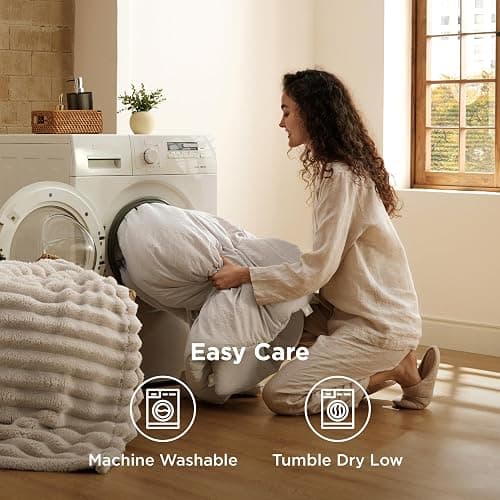Bedsure King Size Comforter Set, Dark Red Soft Prewashed Bedding for All Seasons, 3 Pieces GentleSoft™ Warm Down Alternative Bed Set, 1 Lightweight Comforter (104"x90") and 2 Pillowcases (20"x36") thumbnail 7