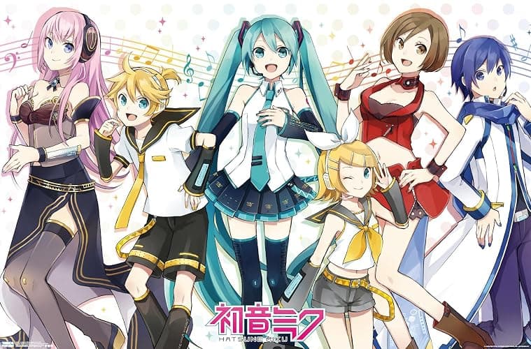 Trends International Hatsune Miku - Musical Group Wall Poster, 22.375" x 34", Unframed Version - Image 1