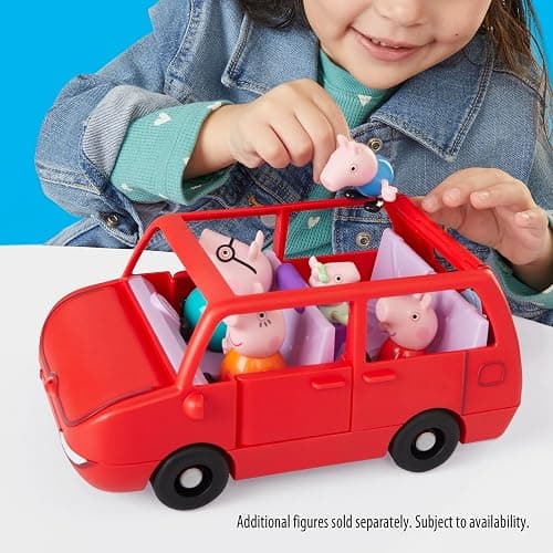 PEPPA PIG Peppa's Big Family Car with 2 Figures (Fits 5), Toy Car Playset for Girls and Boys 3 and Up thumbnail 2