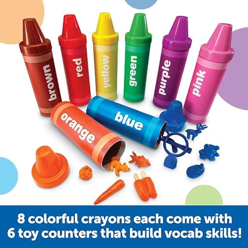 Learning Resources Rainbow Sorting Crayons - 56 Pieces, Ages 3+ Kids Crayons, Early Color Recognition & Sorting, Toddler Sort and Stacking Toys - Crayons thumbnail 4
