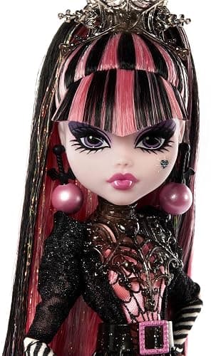 Monster High Draculaura Doll, Special Howliday Edition, Pink and Black Gown, High Fashion, Holiday Collection, Gifts for Girls and Boys thumbnail 2