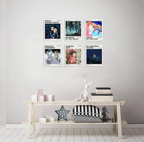 Ouroboros Art & Design - Studio Ghibli Anime Posters - Hayao Miyazaki - Wall Decoration - Pack of 6-300 GSM Paper - 8x10 inch (Unframed) thumbnail 9