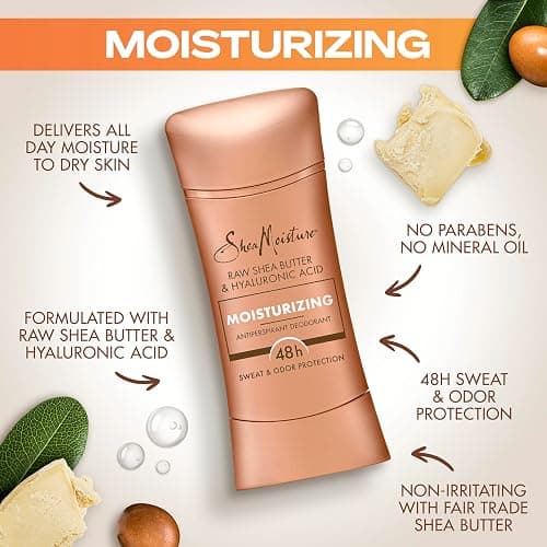 SheaMoisture Antiperspirant Deodorant Stick for 48HR Sweat & Odor Protection Nourish with No Parabens & No Mineral Oil 2.6 oz thumbnail 4