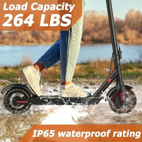 Qlaway 8.5/10" Electric Scooter for Adults 350W Motor Top Speed 30 KM, Trotinette Electrique Up to 25-35 KM Range, Bearing 265 LBS thumbnail 7