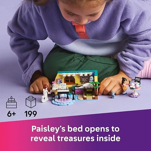LEGO Friends Paisley's Room Building Toy - Pretend Play Set for Kids, Girls and Boys, Ages 6+ - with 2 Minidolls, Pet Bunny Figure, and Plushie-Style Piece - Gift Idea for Birthdays - 42647 thumbnail 2
