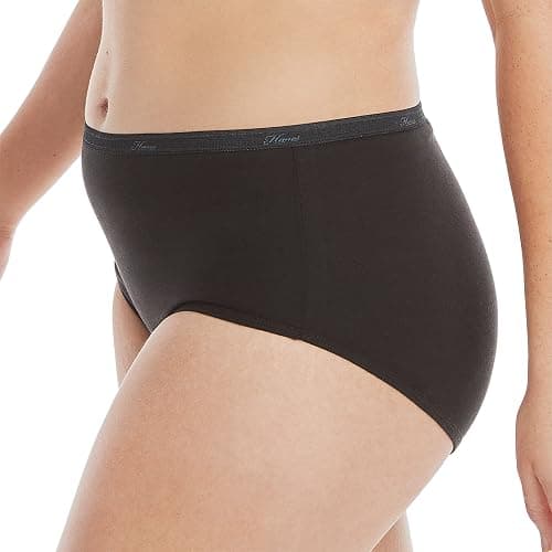 Hanes women's Hi-Cut Panties Pack, Lightweight Cotton Hi-Cuts, 6-Pack (Retired, Colors May Vary) thumbnail 3