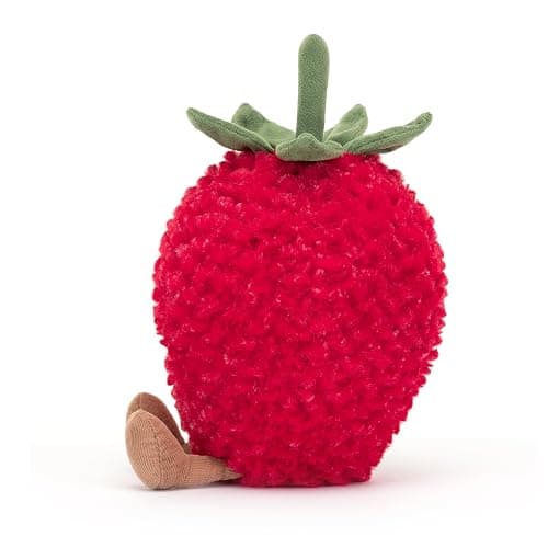 Jellycat Amuseables Strawberry Stuffed Toy, 8 inches - Fruit Plush - Fun Gift Idea thumbnail 2