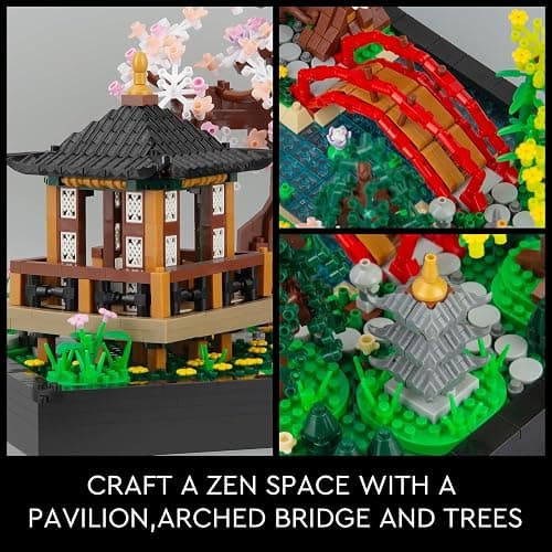Finger Rock Cherry Blossom Bonsai Tree Building Set, Creative Japanese Tranquil Zen Gardens, Sakura Flowers and Plants Display Model Gift for Adults Teens 14+ (2280 PCS) thumbnail 4