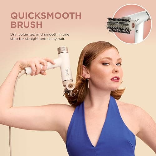 Shark Hair Dryer | SpeedStyle | No Heat Damage Hair Styling Tool | 3 Styling Tools Included | Portable & Powerful Blow Dryer | Best for Straight & Wavy Hair | Silk | HD331 thumbnail 7