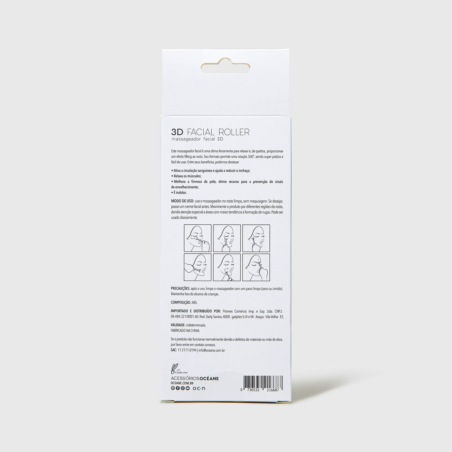 Océane Oceane Massageador Facial - 3d Facial Roller thumbnail 5