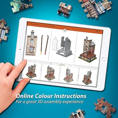 Wrebbit3D Harry Potter 3D Puzzle Model of The Burrow Weasley Family Home | 415 Jigsaw Puzzle Pieces | Build and Journey Through The Wizarding World thumbnail 2