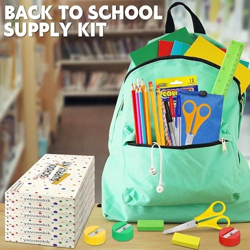 Back to School Supplies Bundle Kit for Kids Bulk Church Sunday School Supply for Classroom School Supply Box Grades K-5 Christian Charity Donation Supplies for Christmas Child Shoebox Gift (12) - 12 thumbnail 6