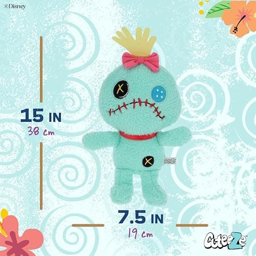 Kids Preferred - Disney Baby Lilo & Stitch CUTEEZE Scrump Plush Stuffed Animals, Multicolor,6 inches thumbnail 2