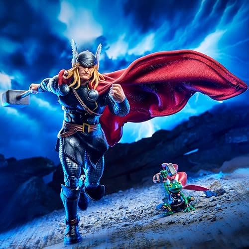 Marvel Legends Maximum Series Thor, Deluxe Thor Comics Collectible 6-Inch Action Figure; Articulation for Mighty Poses; Accessories Fit for a God of Thunder | Marvel Legends 6 Inch Action Figure Maximum Series Deluxe - Thor thumbnail 5