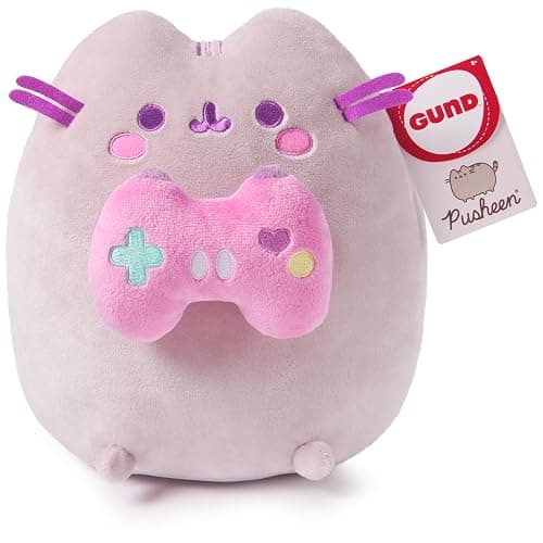 GUND Pusheen Gamer Plush, Squishy Toy, Collectible Plush Toy, Gaming Decor, Stuffed Animal for Ages 8 and Up, Gray, 9.5” thumbnail 5