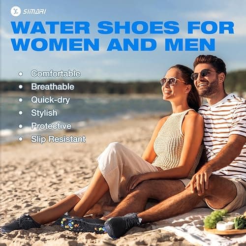 SIMARI Water Shoes for Women Men - Barefoot Quick-Dry Aqua Socks | Lightweight Swim Shoes for Surfing, Swimming, Beach Sports, Kayaking, Diving | Non-Slip Design thumbnail 9