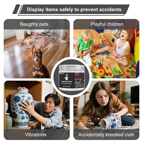 1DFAUL 12 oz Exhibits Fix Gel for Museum, Removable Museum Paste Putty Wax | Clear, Reusable & No Residue, Fixed Collection Artifacts and Decorations to Prevent Vibration, Falling thumbnail 7