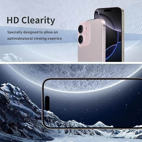 Juvraixo for iPhone 16 Plus Privacy Screen Protector 6.7 inch Gradient Colorful 16Plus Tempered Glass 28° Anti-Spy Private Anti Blue Light Full Coverage Anti-Scratch HD Easy Installation Frame 2 thumbnail 7