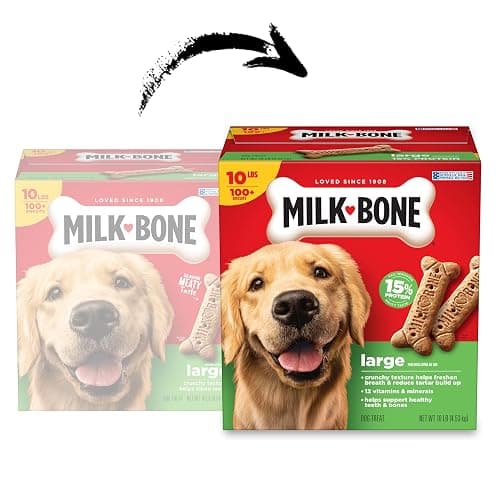 Milk-Bone Crunchy Large Dog Treats, 10 Lb. Box, Original Beef Flavor thumbnail 2