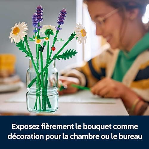 LEGO Botanicals Marguerites - Bouquet de Fleurs Artificielles - Marguerites & Lavande - Décoration Chambre d'enfant DIY - Cadeau d'anniversaire pour Fille 9 Ans ou Adulte Passionné.e de Plantes 11508 thumbnail 7