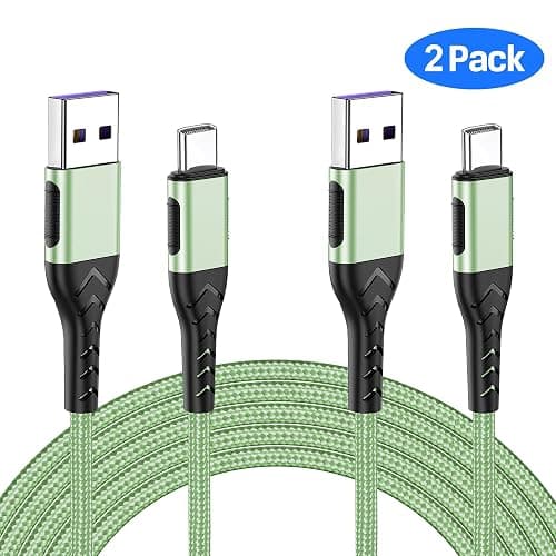 Durcord USB C Cable, Upgarded 2Pack 10ft Fast USB Type C Charging Cable for Android/Phone/Pad/Laptop, Type C Charger Braided USB Cable Compatible withi Phone 16/15/Pro/Plus/Max/Sam.Sung-Green thumbnail 3