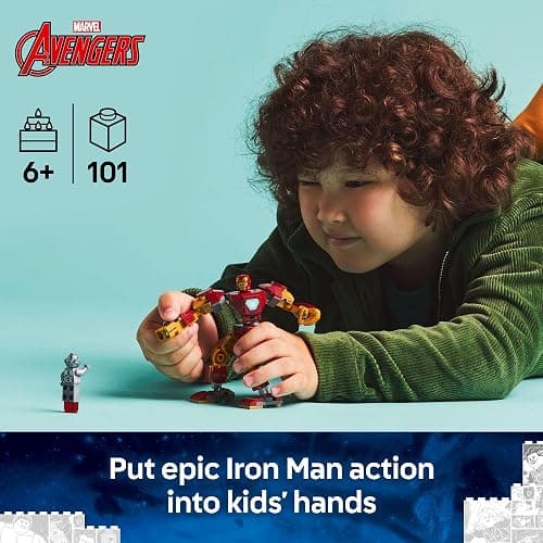 LEGO Marvel Iron Man Mech vs. Ultron Building Toy Set - for Kids, Boys and Girls, Ages 6+ - Buildable Action Figure - Superhero Gift for Birthday - 76307 thumbnail 2