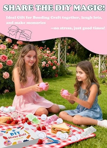 Donpidd DIY Stress Ball Making Kit 15 TPR Skins,4.2 oz Fillers,1 Vacuum Tool,20 Cable Tie for Create ASMR Anxiety Relief Toys Crunchy Relaxing (1 Set) thumbnail 7
