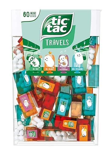 TIC TAC Box with 60 Mini Boxes (each 3.9 GRAMS), ARTIFICIALLY FLAVOURED MINTS - Image 1