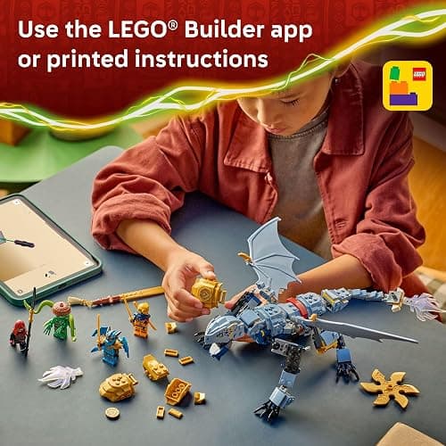 LEGO NINJAGO Ninja Dragon Riyu’s Battle Building Toy for Boys & Girls - Ninja Poseable Dragon Toy Playset for Kids, Ages 7+ - Includes 4 Minifigures for Pretend Play - Gift Idea for Birthdays - 71855 thumbnail 6