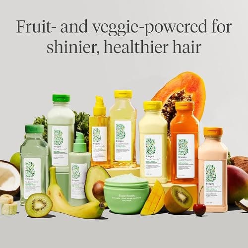 Briogeo Superfoods Avocado + Kiwi Mega Moisture Mask, Protein-Free, Deep Hydration, Enhance Shine, Moisturizing Mask for Dry Hair, Lock In Moisture, Vegan, Cruelty-Free thumbnail 7
