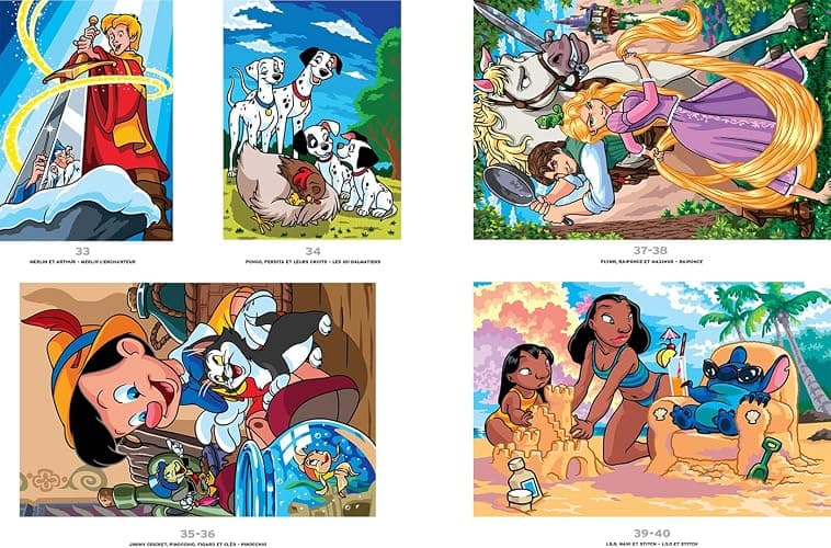 Coloriages mystères Disney - Grands classiques Tome 13: Colorie les chiffres et découvre l'image thumbnail 4