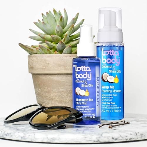 Lottabody Coconut Oil and Shea Wrap Me Foaming Curl Mousse , Creates Soft Wraps, Hair Mousse for Curly Hair, Defines Curls, Anti Frizz, 7 Fl Oz thumbnail 11