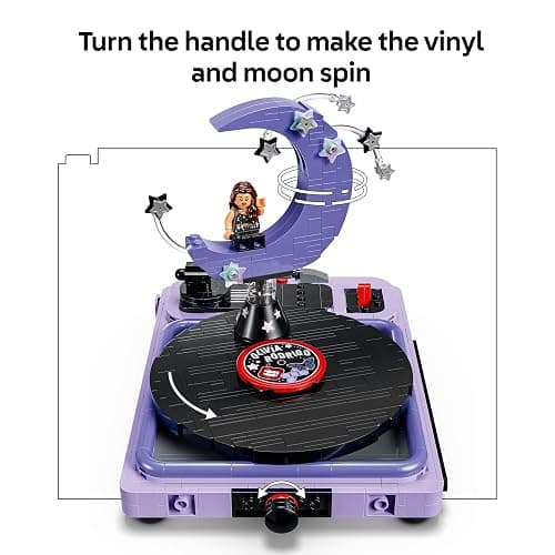 LEGO Editions Olivia Rodrigo's Concert Moon 43029 | Set for 14+ Year Old Girls & Boys, Record Player Model with Vinyl, 1 Minifigure, Room Decor, Music Gift Idea, 670 Pieces thumbnail 5
