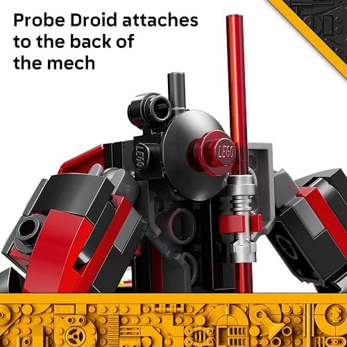 LEGO Star Wars Darth Maul Mech Kids Toy - Building Toy with Pretend Play Lightsaber - Birthday Gift Idea for Boys and Girls, Ages 6+ - Collectible Decor for Fans of The Clone Wars - 75411 thumbnail 6