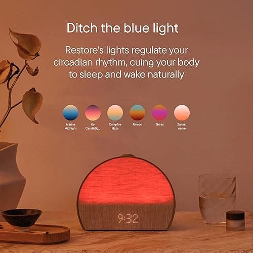 Hatch Restore 3 Sunrise Alarm Clock, Sound Machine, Smart Light (Putty) - White Noise, Screen-Free Sleep Routine thumbnail 8