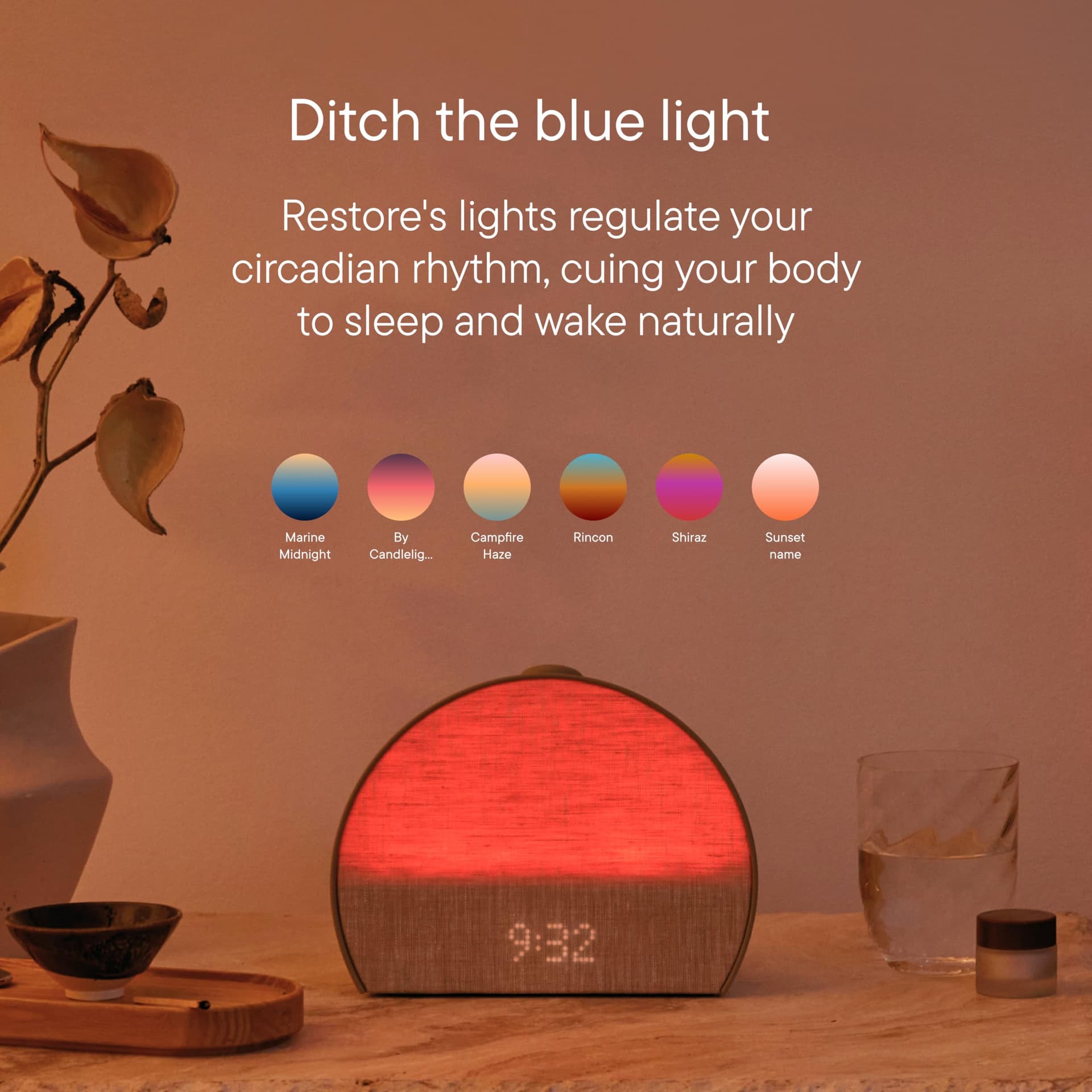 Hatch Restore 3 Sunrise Reloj despertador, máquina de sonido, luz inteligente (gris), ruido blanco thumbnail 7