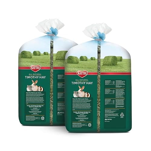 Kaytee Timothy Hay, High Fiber for Rabbits, Guinea Pigs, 12 Pounds | Supports digestive health. Hand-selected rabbit hay. Guinea pig hay, chinchilla hay, pesticide free thumbnail 11