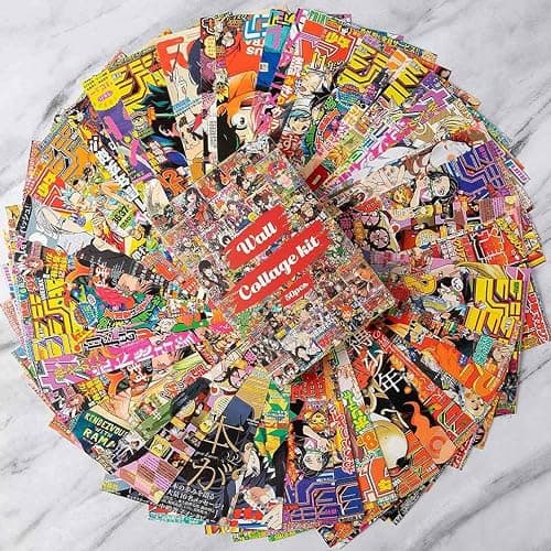ALIBRAHIM 50Pcs Anime Magazine Wall Collage Kit, Aesthetic Picture Indie Room Decor, Fashion Room Decor for Teenagers, Room Wall Art Print, Dorm Photo Display, VSCO Posters for Bedroom thumbnail 2