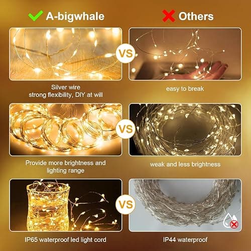Lichtervorhang Warmweiß 200LED, 2mx2m LED Lichterketten Vorhang, Lichtervorhang innen USB Lichterkette LED Lichterkettenvorhang für Weihnachten Hochzeit Fenster Wand Zimmer Party Deko thumbnail 5