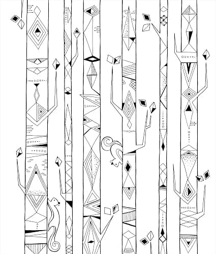 Color & Frame - In the Forest (Adult Coloring Book) thumbnail 6